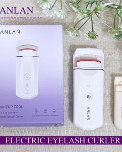 ANLAN 2025ที่ดัดขนตาไฟฟ้า Pro 10วินาทีอุ่นที่ดัดขนตาอุณหภูมิได้อย่างรวดเร็วซิลิโคนอุณหภูมิ2ระดับกันลวกน้ำหนักเบา Type-C ชาร์จได้1ปี