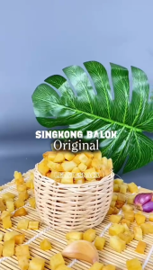 Singkong Balok 1KG Kiloan Murah / Kripik Singkong Kotak Dadu Asin Gurih Renyah Khas Padang Keripik Pohong LEZATE SNACK