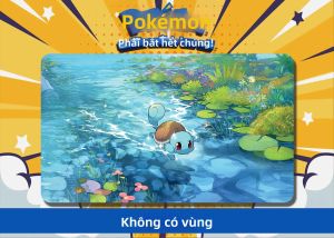 Bandai | Squirtle Bơi Lội Trong Ao Màu Nước Pokemon TCG Playmat Thảm Trải Bàn Chống Trượt Chống Thấm Nước Chất Liệu Cao Su Được Cấp Phép Chính Thức