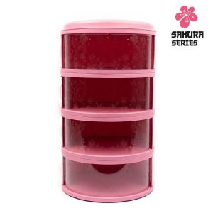 tempat penyimpanan makanan tudung saji 4 susun / food storage 4 susun