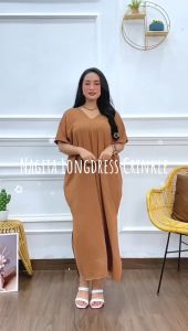 dkcollectionbali Fashion Wanita Longdress Long Dress Maxi Nagita Crinkle Premium Jumbo