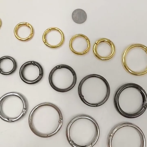 WHPHous สปริงเกตโอริงพวงกุญแจแบบเปิดใช้งานได้พวงกุญแจกระเป๋าหนังกระเป๋าเข็มขัดชิ้นส่วนสายคล้องจี้หัวเข็มขัดคลิปหนีบทริกเกอร์ตะขอ