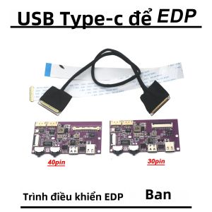 USB Type-C Sang EDP Driver Board 30PIN 40PIN EDP Tín Hiệu LED LCD Màn Hình Chiếu 2K 4K Di Động Màn Hình Hiển Thị 60HZ-240HZ Dành Cho Laptop Di Động