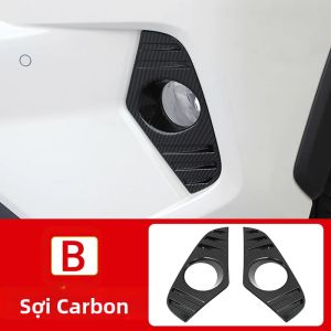Ốp Viền Đèn Sương Mù Trước Bằng Sợi Carbon ABS Cho Toyota RAV4 XA50 2019-2025 Hybrid Phụ Kiện Ô Tô Nâng Cấp Kiểu Dáng.