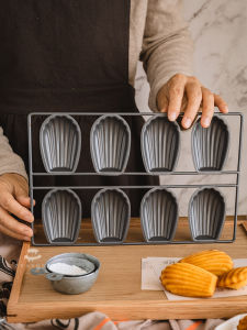 Classic French 8-Cavity Madeleine Cake Mold Non-Stick Baking Tray Carbon Steel Kitchen Cooking Utensils Baking DIY Tools