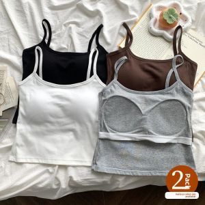 JIFANPAUL | One-Piece Strapless Backless Camisole with Built-in Padded Bra Short Sleeve Top