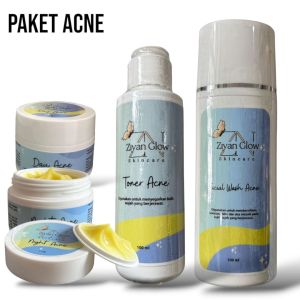 ZIYAN GLOW SKINCARE PAKET ACNE BPOM HALAL KULIT BERJERAWAT