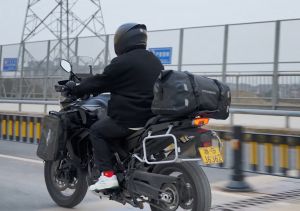 ROCKBROS Motorcycle Rear Seat Bag Waterproof 20-60L Big Capacity Reflective Design Travel Accessories