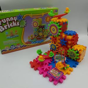 TOY ของเล่น เด็ก ชุดตัวต่อฟันเฟืองยอดนิยม81ชิ้น เกียร์พลาสติกสําหรับเด็ก [TC201]