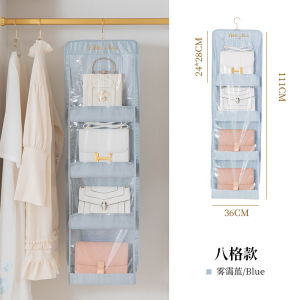 Scandinavian Style Wardrobe Storage Hanging Bag Dust-Proof Home Use Cloth Art Wardrobe Organizer for Leather Bag