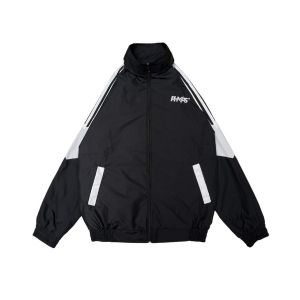 Jaket Linea Stripe Tracktop Parasut Taslan Casual Model Sport