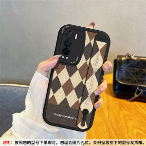 Realme GT Master Exploration Edition Phone Case Diamond Grid Strap Womens New Soft Silicon Protective Cover Trendy Korean Style