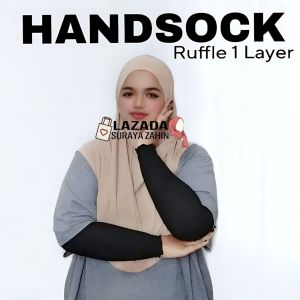 [47KG - 79KG] Handsock Ruffle 1 Layer Moscrepe Ironless / Handsock Ruffle Murah