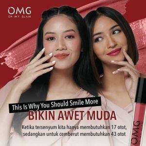 OMG Oh My Glam Matte Kiss Lip Cream New Edition Lipstik Lipstick BPOM