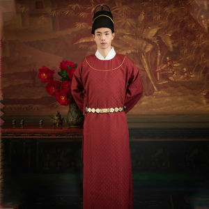 Floral Embroidered round Neck Robe Ming Dynasty Style Cotton Satin Tang Dynasty Womens Clothing Hanfu Princess Suit