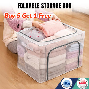 SGFoldable Storage Box Steel Frame /Waterproof Dustproof Bag For Cloth Quilt Toy Clothing Organizer Wardrobe Baskets