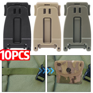 10ชิ้นเข็มขัดหัวเข็มขัดสายรัดกระเป๋าสะพายหลังสำหรับเดินทางคลิปเชื่อมต่อกระเป๋าสานกลางแจ้งเดินป่าปีนภูเขาแคมป์อุปกรณ์กระเป๋าสะพายหลังทหาร