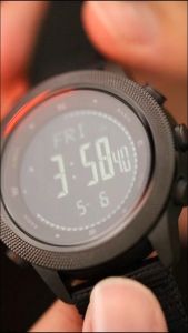 NORTH EDGE Alloy Case Military Tactical Mens Watch Outdoor Sports Pedometer Compass Altimeter Barometer Sports 50M Waterproof Swimming Digital Watch APACHE 46 Jam Tangan Lelaki