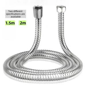 Flexible Stainless Steel Plumbing Hose Shower Head Tube Flexible Bathroom Pipe 1.5-2m Bath Accessories