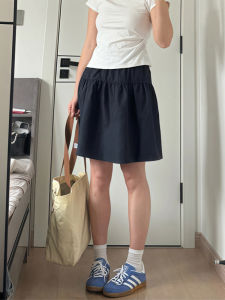 Womens Workwear Mini Skirt A-Line Sporty Casual High Waist Polyester Fiber Standard Fit Short Length Korean Style