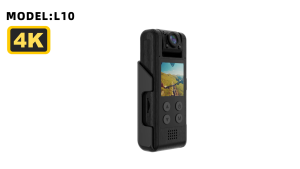 7-STAR* L10 1.3 Screen 4K WiFi Bodywear Action Mini Body Camera with 180° Rotatable Lens and Back Clip with Night Vision IR & Loop RecordWearable Police Cam for Home Outdoor Law Enforcement Security | APP:Viidure