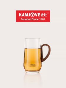 Kamjove | Durable Heat Resistant Glass Cup with Handle for Home and Office