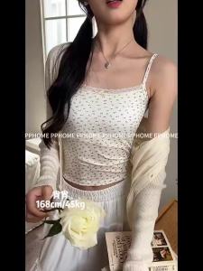 เลดี้ดอกไม้หัก Halter Vest กับเบาะหน้าอกดอกไม้หักพิมพ์ Halter เปิดกลับ