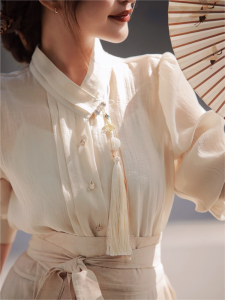 QFN | Summer Chinese Traditional Wear Shirt and Mamian Skirt Set