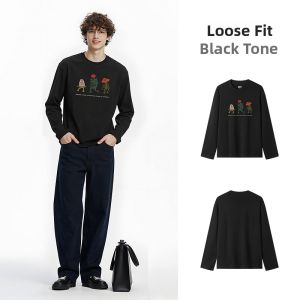 Semir | Funny Print Winter Long Sleeve T-Shirts For Couples