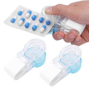 Portable Pill Taker Anti Pollution Artifact Pill Popper Reusable Medication Dispenser Pill Taker Cup Travel Medicine Organizer