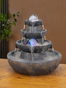 Modern Minimalist Wealth Attracting Waterfall Decorative Piece Indoor Entrance Landscape Resin Material for Daily Gifting