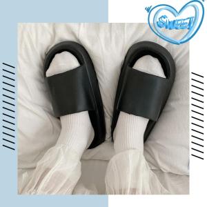 QXshop พร้อมส่ง รองเท้าแตะพื้นหนานุ่ม รองเท้าแตะแบบสวมดีเดลเนียบๆมีระดับ รองเท้าผญเรียบๆแต่งตัวง่ายใส่ได้ทุกงาน