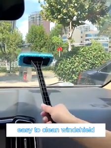 Car Front Windshield Cleaning Brush Car Mounted Dust Collector Defogging Window Scraping