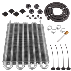 Universal 8 Row Aluminum Oil Cooler Kit Oil Radiator Car Auto Transmission Auto Manual Radiator Cooler