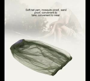 Outdoor Mosquito Head Net Mesh Face Mask Fly Bug Insect Bee Protection Cover Foldable Portable Head Net Shield for Camping