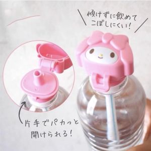 Sanrio | Genuine Sanrio Hello Kitty My Melody Drink Water Bottle Cap Cartoon Kt Cat Anti-Choking Straw Cup Caps Girls Birthday Gifts