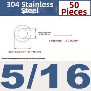 qd | US Standard 304 Stainless Steel Flat Washer