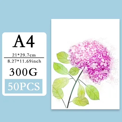 A4 180 230 300G 20/50PCS White Cardboard Paper DIY Handmade Card Thick Watercolor Painting Hand Copy Paperboard Business Card