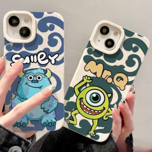 Compatible with iPhone 15 Pro max Cartoon cute monster ins 13 12 11 14 8plus 7plus iPhone Case XR X Xs Max 11pro