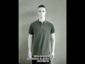 AIOPEON 100% Cotton Solid Color Mens Polo Shirts Casual Short Sleeve Turndown Mens Shirts Fashion Streetwear Polos for Men