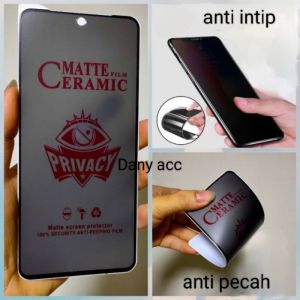 ANTI GORES REALME C67 TEMPER GLASS SPY CERAMIK TPU FILM ANTI INTIP ANTI RETAK