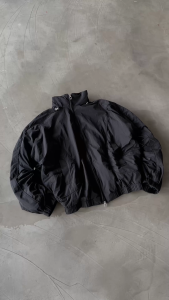 Áo Khoác Gió DAPPERANDMORE Hood Panelled Jacket Vải Dù 2 Lớp Phối Line Rã May Kèm Dây Rút Tay Áo - Black