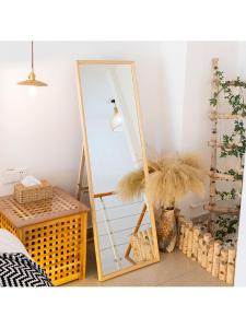 Full Length Wood Frame Dressing Mirror