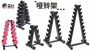 10 Pairs Vertical Rak Dumble Triangle Dumbbell Rack Rak Barbel