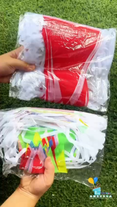 Bendera Segitiga Kain / Flag Party / Bendera Segitiga Warna-Warni