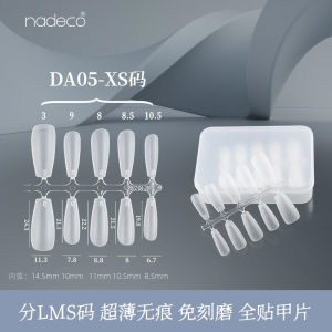Nadeco Handmade Ultra Thin Wearable Nail Tips No Trace XS/S/M/L Size False Nails Easy to Wear And Remove Nail Art Tools