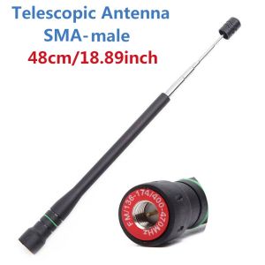 ABBREE | ABBREE AR-775 Telescopic Antenna SMA-Female/Male/BNC Dual Band Antenna For Quansheng UV K5 K6 Baofeng UV-5R BF-888S 21 Ham Radio