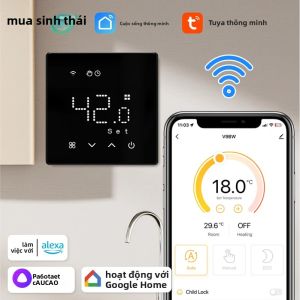 Tuya Thông Minh Wifi Gas Boiler Thermostat Công Suất Thấp Chạy Bằng Pin Bộ Điều Khiển Nhiệt Độ Phòng Tương Thích Với Alexa Google Home