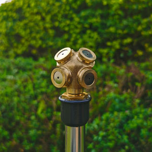 Automatic Watering Dust Cooling Sprinkler With Four Nozzles Copper Filter