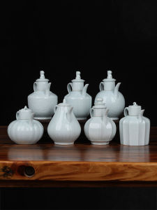 Phong Cách Cổ Điển Bóng Nhỏ Tần Ấm Trà Cầm Tay Nhà Tống Cha Cảnh Thực Hành Trà Rượu Nồi Cảnh Đức Trấn Gốm Sứ Phong Cách Trung Hoa